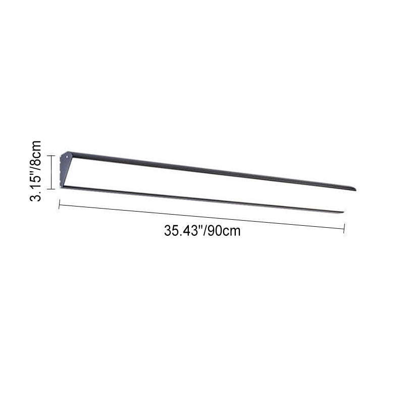 AquaBar Modern LED Outdoor Wall Light | Aluminum & Acrylic | Durable & Waterproof | Warm White | Various Sizes