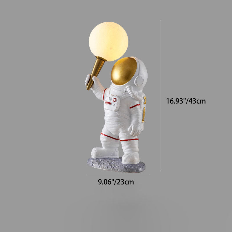 CosmoBuddy Astronaut Wall Lamp | Creative Design | Resin & ABS | LED Bedroom Light