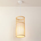 Bambora Zen Pendant Light | Handwoven Bamboo Lantern | Japanese Design | Natural Elegance