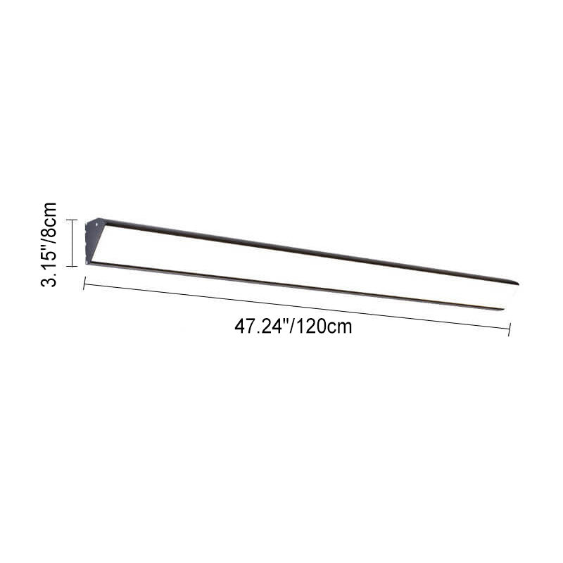 AquaBar Modern LED Outdoor Wall Light | Aluminum & Acrylic | Durable & Waterproof | Warm White | Various Sizes
