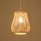 Bambora Zen Pendant Light | Handwoven Bamboo Lantern | Japanese Design | Natural Elegance