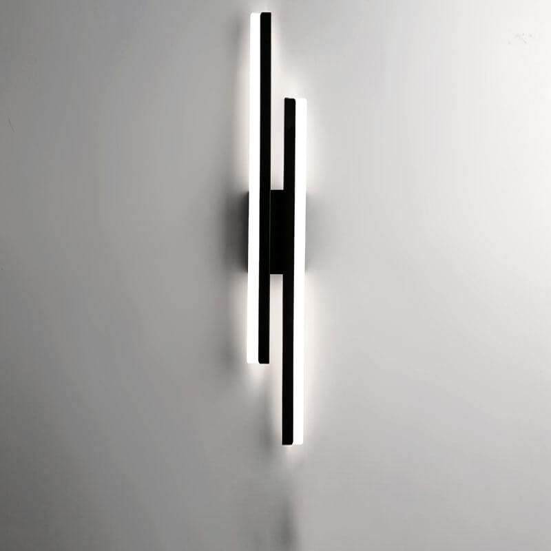 LuxLine Modern LED Wall Lamp | Minimalist Design | Iron & Acrylic | Dimmable Light