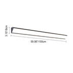 AquaBar Modern LED Outdoor Wall Light | Aluminum & Acrylic | Durable & Waterproof | Warm White | Various Sizes