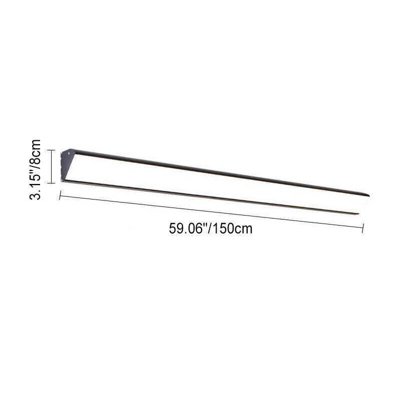 AquaBar Modern LED Outdoor Wall Light | Aluminum & Acrylic | Durable & Waterproof | Warm White | Various Sizes