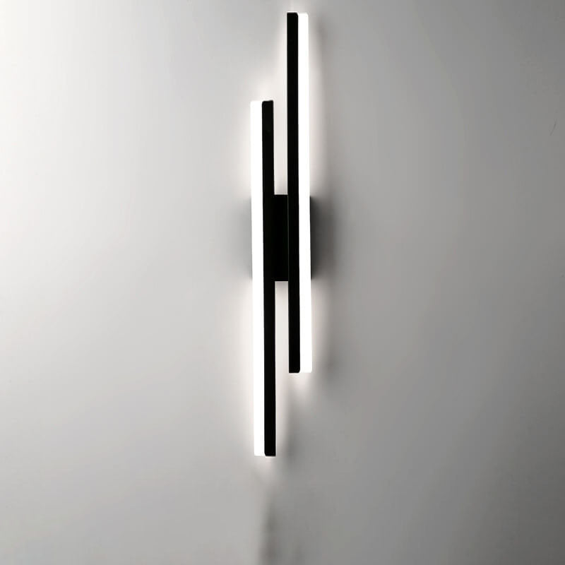 LuxLine Modern LED Wall Lamp | Minimalist Design | Iron & Acrylic | Dimmable Light