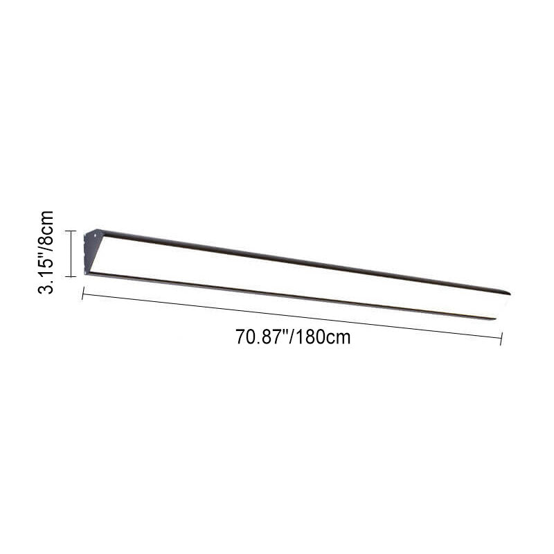 AquaBar Modern LED Outdoor Wall Light | Aluminum & Acrylic | Durable & Waterproof | Warm White | Various Sizes