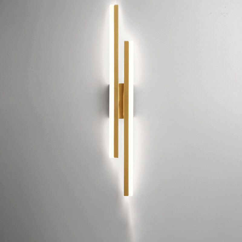 LuxLine Modern LED Wall Lamp | Minimalist Design | Iron & Acrylic | Dimmable Light