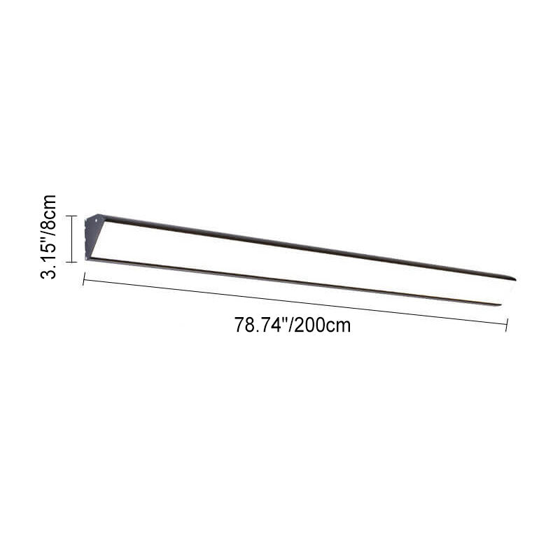 AquaBar Modern LED Outdoor Wall Light | Aluminum & Acrylic | Durable & Waterproof | Warm White | Various Sizes