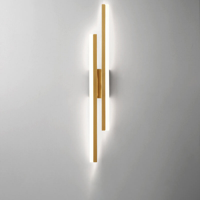 LuxLine Modern LED Wall Lamp | Minimalist Design | Iron & Acrylic | Dimmable Light