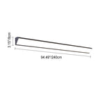 AquaBar Modern LED Outdoor Wall Light | Aluminum & Acrylic | Durable & Waterproof | Warm White | Various Sizes