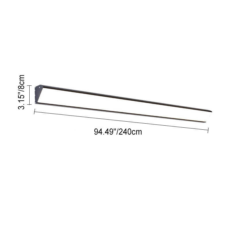 AquaBar Modern LED Outdoor Wall Light | Aluminum & Acrylic | Durable & Waterproof | Warm White | Various Sizes