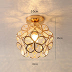 Glass Flower Ceiling Lamp - FloraGlow