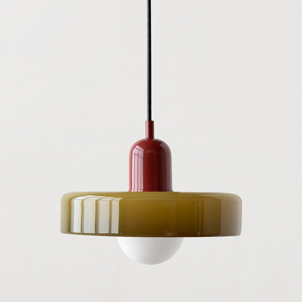Colored Glass Pendant Lamp - BauLume