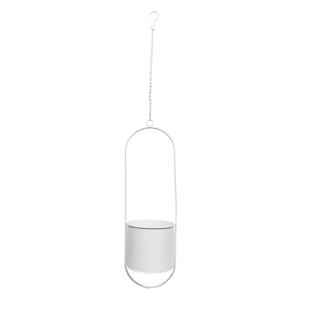 DecoBloom Hanging Planter – Elegant Indoor & Outdoor Metal Plant Pot with Chain