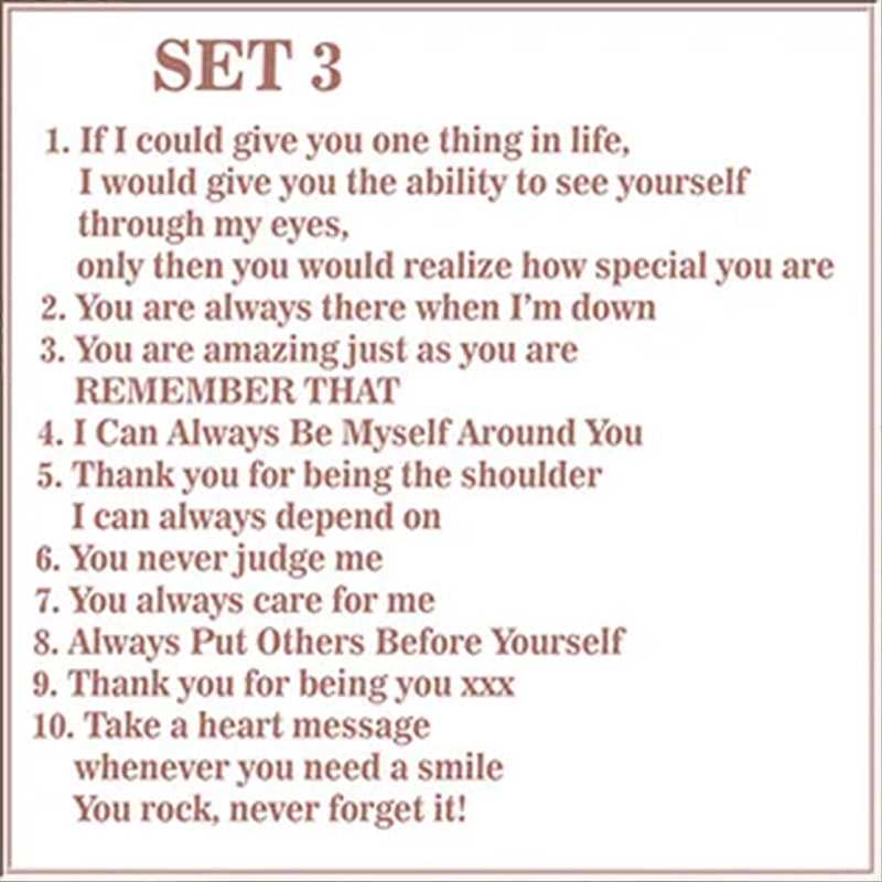 "Reasons why you are my friend" Friendship gift