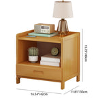 HanaCrate Japanese Nightstand | Solid Wood | 1 or 3 Drawers | Minimalist Design for Bedroom
