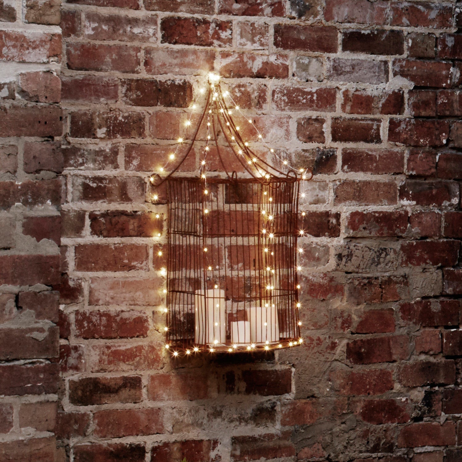 100er LED Micro Solar String Lights warm white