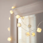 30 LED Rose Fairy Lights warm white