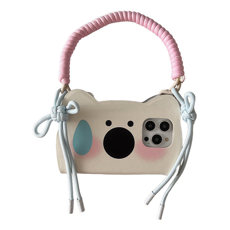 Insta-Style Cartoon Westie Flip-Phone Case