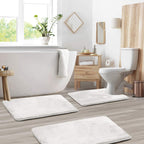 Soft Memory Foam Bath Mat Set with Non-Slip Surface