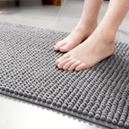 Chenille Bath Mat with Non-Slip Backing