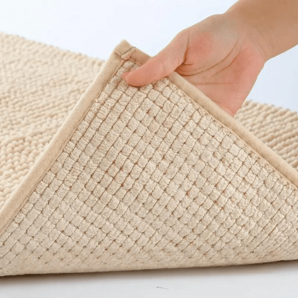 Chenille Bath Mat with Non-Slip Backing