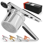 PureMasher Pro Stainless Steel Potato Masher 15oz | Extra Large Capacity | For Mashed Potatoes, Vegetables & Fruits | Lump-Free & Durable