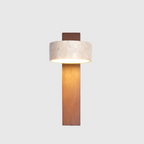 Ivory Toned Travertine Wall Lamp