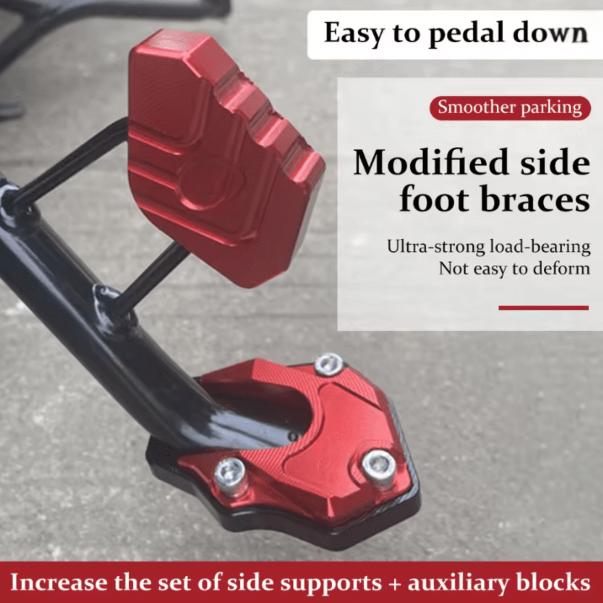 Anti-Sink Motorcycle Stand Pad for Stable Parking