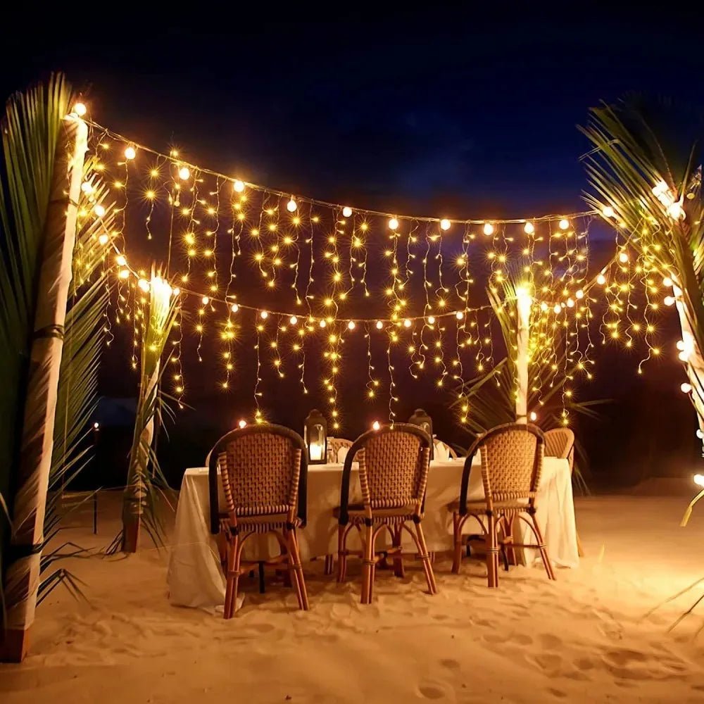 LED Curtain String Lights for Magical Holiday Decoration