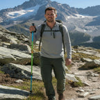 Ultra-light hiking poles made of carbon fiber for any terrain