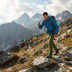 Ultra-light hiking poles made of carbon fiber for any terrain