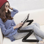 Adjustable Ergonomic Portable Aluminum Laptop Desk.