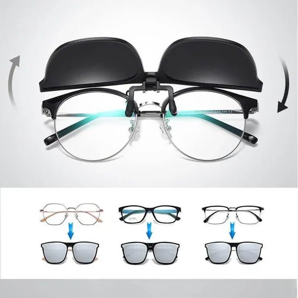 Turns Glasses into Polarized Sunglasses in Seconds