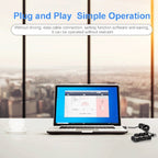 MK321BT Bluetooth 5.1 3 Keys Customizable Keys Gaming Office PS Clip Macro Programming Keyboard (Black)