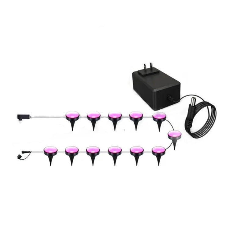 CP01 Outdoor WIFI Smart APP Control Garden Light Music Synchronization Outdoor Ground Lights (US Plug)