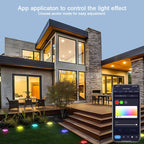 CP01 Outdoor WIFI Smart APP Control Garden Light Music Synchronization Outdoor Ground Lights (US Plug)