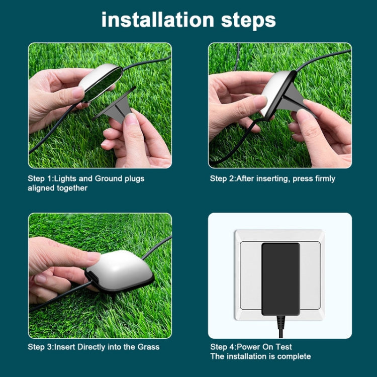 CP01 Outdoor WIFI Smart APP Control Garden Light Music Synchronization Outdoor Ground Lights (US Plug)