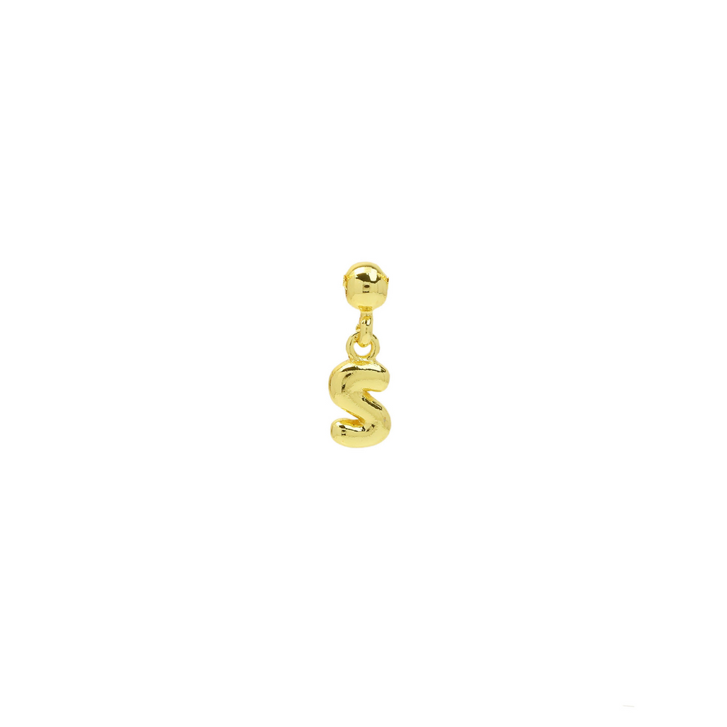 Dainty Satellite Bubble Letter Name Necklace