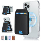 Foldable Magnetic Leather Kickstand Wallet