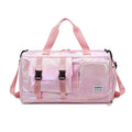 Lumivista Holographic Travel Bag | Stylish Weekender Shoulder Bag with Shoe Compartment | Perfect for Weekend Trips & Short Journeys