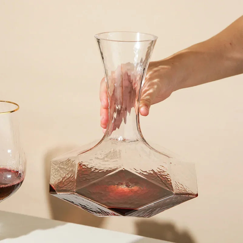 Irregular Crystal Glass Wine Decanter
