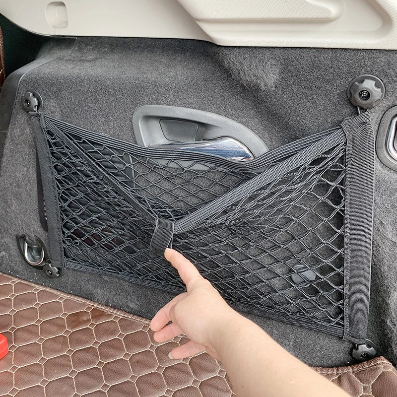 Stretchable Mesh Cargo Net Organizer for Car Storage