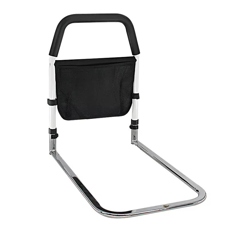 Adjustable Assistive Bed Rail for Seniors, No-Drill Safety Handle for Fall Prevention