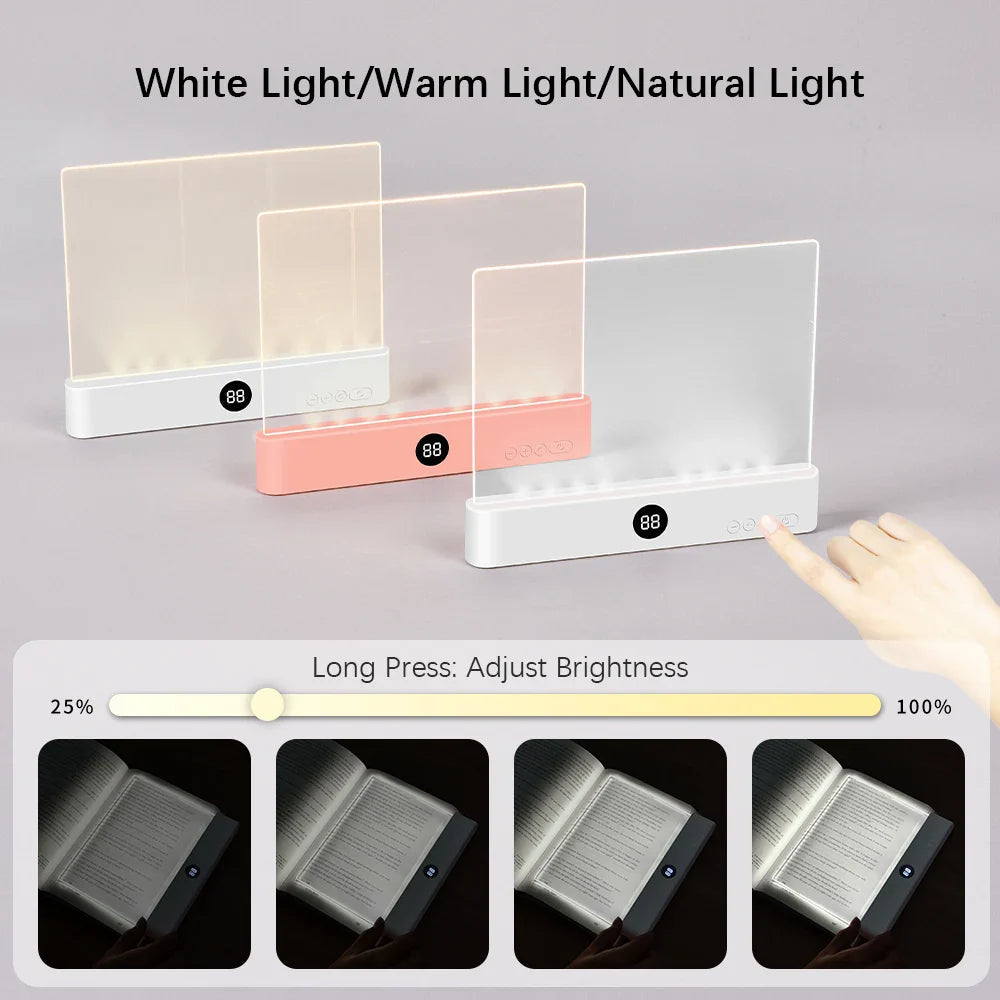 Lexora BookLight LED Reading Lamp Bookmark | Portable & Ultra-thin | Night & Travel Light | USB 5V | ABS