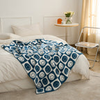 Smiley Checkered Blanket