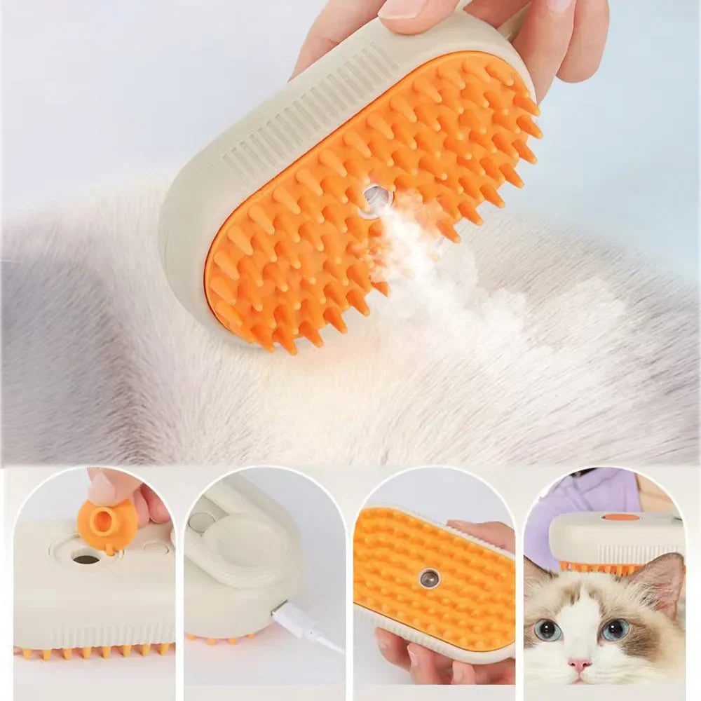 Electric Steam Brush for Shiny Hair Covering