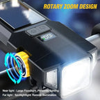 High Brightness USB Rechargeable Bicycle Light with IPX5 Waterproof Rating and Adjustable Brightness for Night Biking