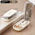 Pocket Size Dustproof Pill Cutter Organizer
