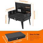 Folding Steel Grill for Mobile BBQ & Spontaneous Grilling Fun